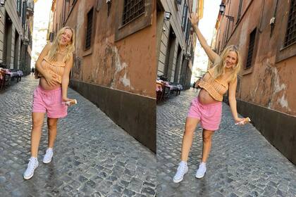 Luisana mostró su pancita (Foto Instagram @luisanalopilato)