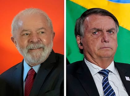 Luiz Lula da Silva y Jair Bolsonaro, candidatos para las elecciones en Brasil. (AP)