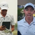 Miró en la tablet el saludo especial de McIlroy para él: la emoción del golfista más chico del LAAC