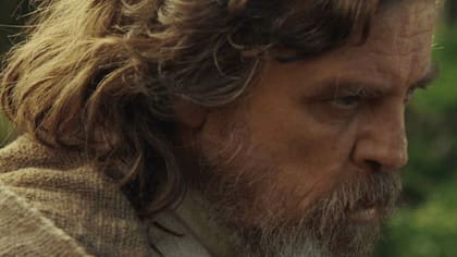 Luke, en el instante final de El despertar de la fuerza