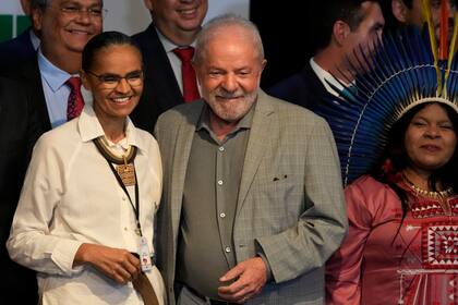 Lula con Marina Silva, su ministra de Medio Ambiente