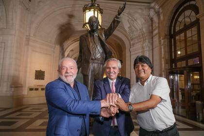 Lula da Silva, Alberto Fernández y Evo Morales