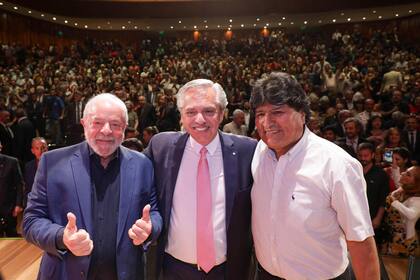 Lula da Silva, Alberto Fernández y Evo Morales