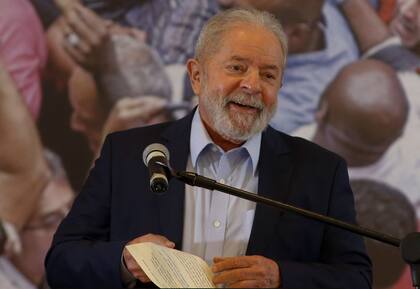 Lula da Silva, cuando habló por primera vez desde que el juez Edson Fachin anuló sus condenas por corrupción y le devolvió sus derechos políticos 