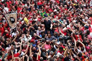Lula da Silva en Sao Bernardo do Campo