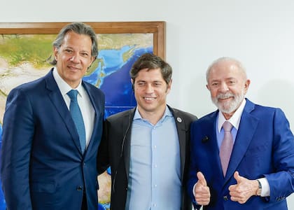 Lula da Silva junto a Axel Kicillof en el Palacio de Planalto
