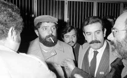 Lula, fundador del Partido de los Trabajadores brasileño, en Roma, en 1981