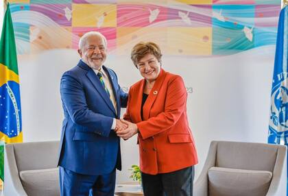 Lula intercedió a favor de la Argentina en una reunión con Georgieva (Foto: Presidencia de Brasil)