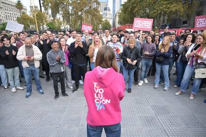 Lula Levy en la manifestación