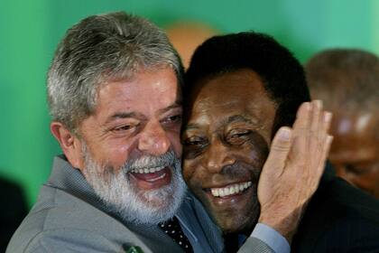 Lula y Pelé, una relación de gran admiración mutua.