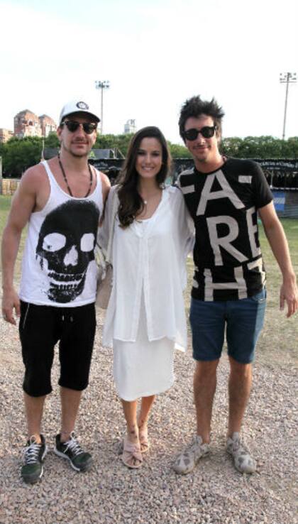 Luli Fernández, muy bien acompañada por Nico y Santiago Vázquez