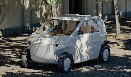 Luvly, el auto eléctrico sueco que se manda por delivery de Ikea