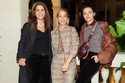Luz Vidal, Constanza di Cocco y Male Perkins se pusieron al día.