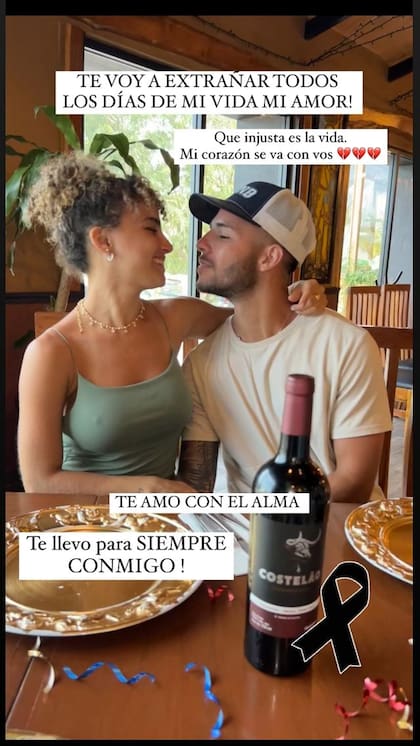 Macarena Hernández despidió a su novio en Instagram