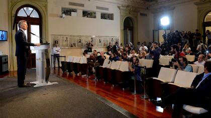 Macri en conferencia de prensa