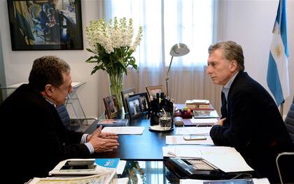 Ramón Puerta y Mauricio Macri