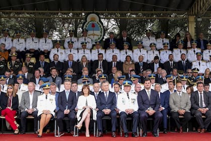 Macri compartió ayer un acto con Bullrich en reconocimiento a las fuerzas de seguridad