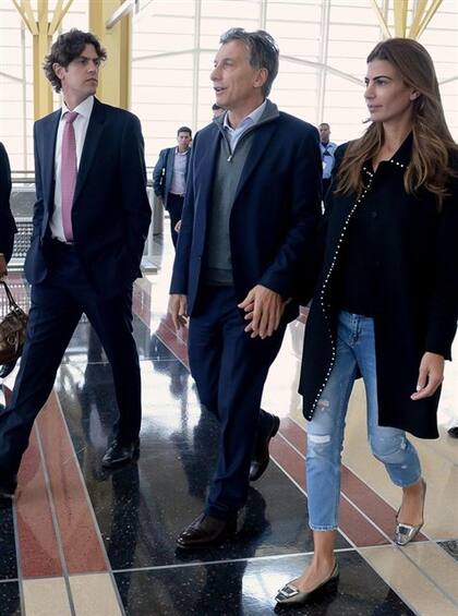 Macri con el embajador argentino en EE.UU., Martín Lousteau