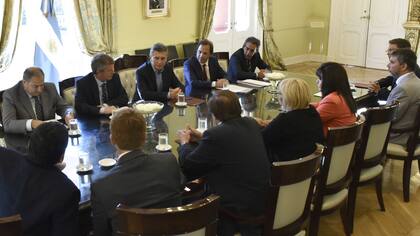 Macri con los diputados liderados por Giustozzi