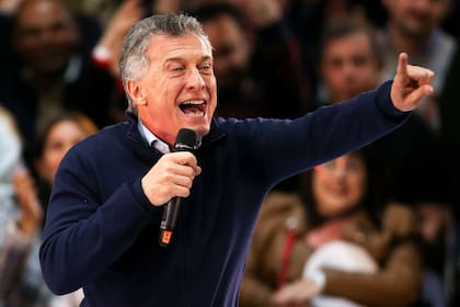 Macri, durante el cierre de campaña de Juntos por el Cambio en la Ciudad