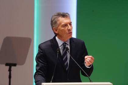 Macri, durante su discurso en la cumbre del W20