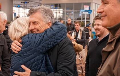 Macri, durante su visita al sur de Santa Fe