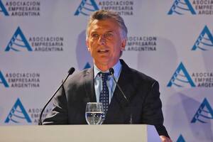Mauricio Macri en AEA: "Son medidas en la emergencia, pero no nos gustan"