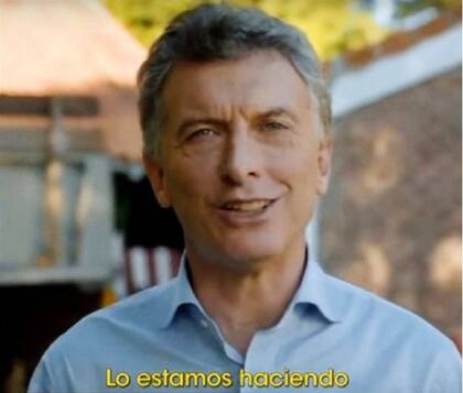 Macri en el spot de la polémica