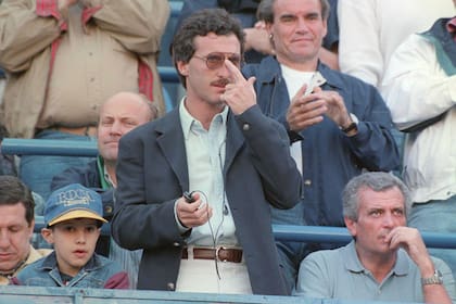 Macri, en sus primeros años como dirigente de Boca