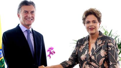 Macri junto a Dilma Rousseff