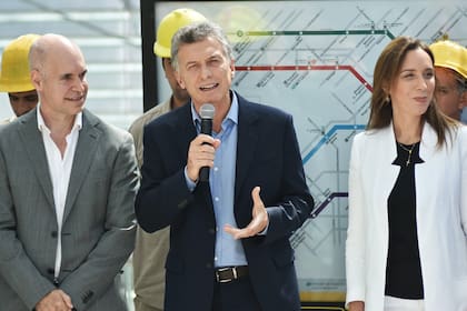 Rodríguez Larreta, Mauricio Macri y María Eugenia Vidal