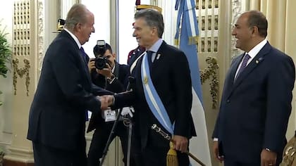 Macri junto al rey emérito Juan Carlos