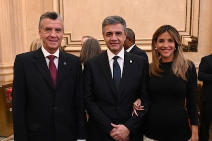 Macri, Ludueña y Natalio Grinman.