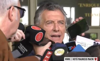 Macri, luego de votar.
