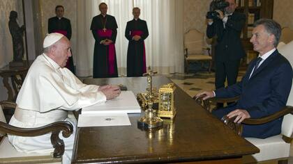El papa Francisco y Mauricio Macri, durante el último encuentro en el Vaticano