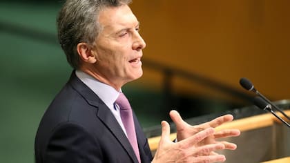 Mauricio Macri, hoy, en el Congreso