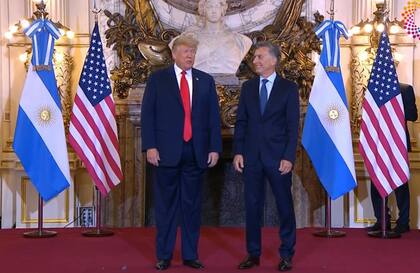 Macri recibió a Trump en la Casa Rosada para reforzar la relación bilateral