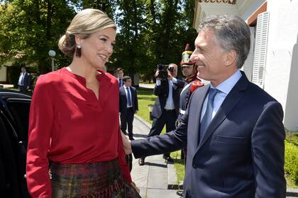 Macri recibió a Máxima en Olivos