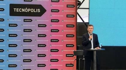 Macri en Tecnópolis.