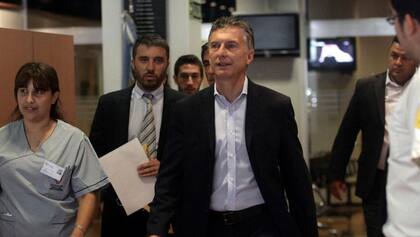 Macri sale de la clínica