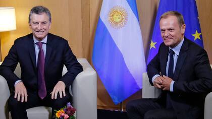 Macri se reunió con  el presidente del Consejo Europeo, Donald Tusk