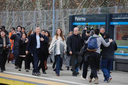 Macri, Vidal y Larreta inauguraron una obra y se mostraron con candidatos: "Nunca más corrupción"