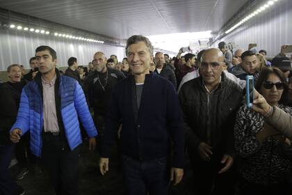 El presidente Macri visitó el lugar en la jornada previa a la inauguración del Paseo del Bajo 