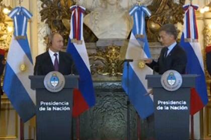 Mauricio Macri también se reunió con Putin