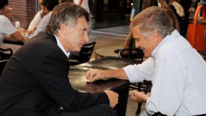 Mauricio Macri y Oscar Aguad