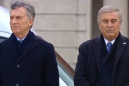 Mauricio Macri y Oscar Aguad
