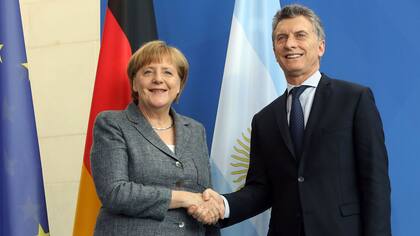 Macri y Merkel, el año pasado, en Berlín