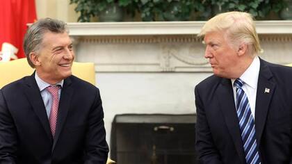 Macri y Trump, en la reunión que mantuvieron en abril pasado en la Casa Blanca