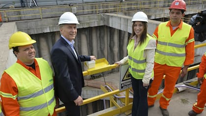 Macri y Vidal apretaron el botón que puso en marcha la tuneladora del soterramiento del Sarmiento