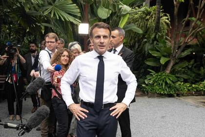 Macron, de visita oficial en Bangkok